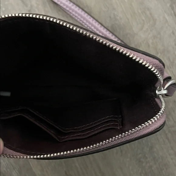 Coach Lavender Leather Wristlet - Picture 3 of 3